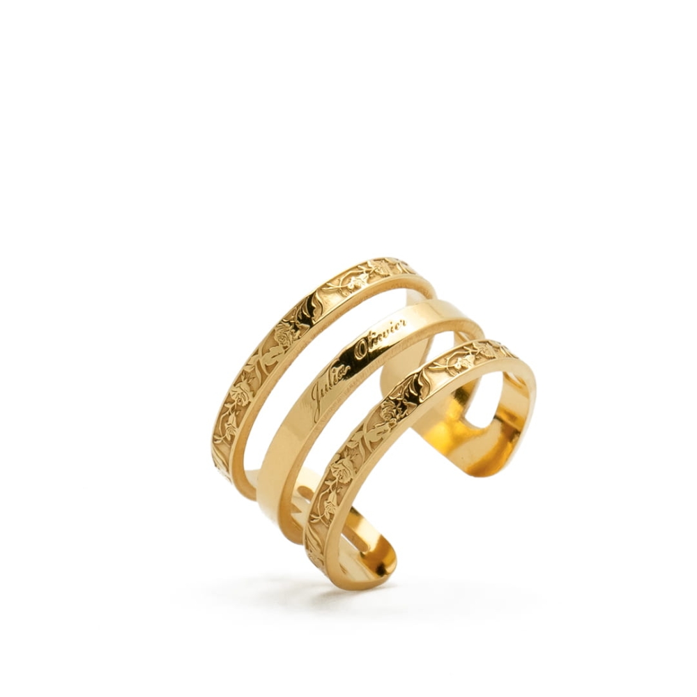 Złoty Pierścionek Róże Gold