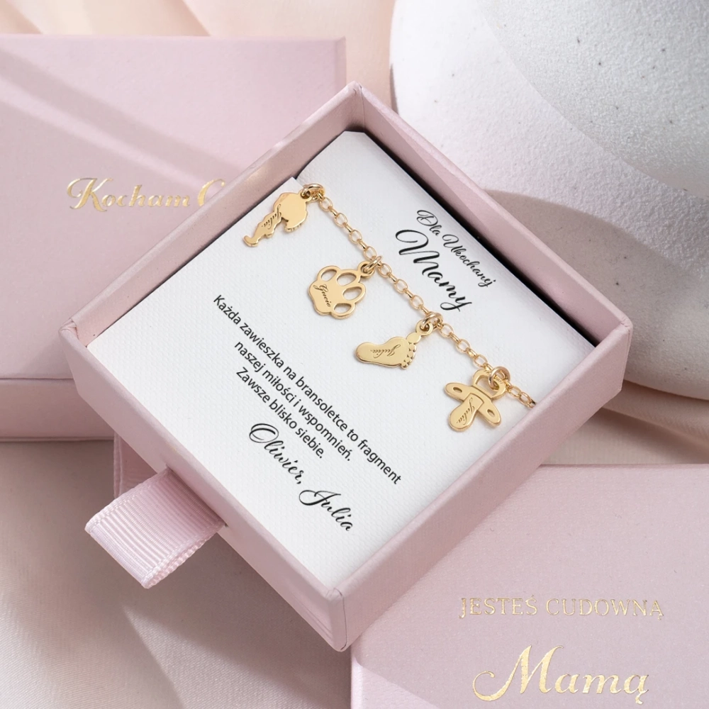 Złota Bransoletka MIX Gold