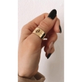 Złota Szeroka Obrączka Stópki Gold Foto2.jpg